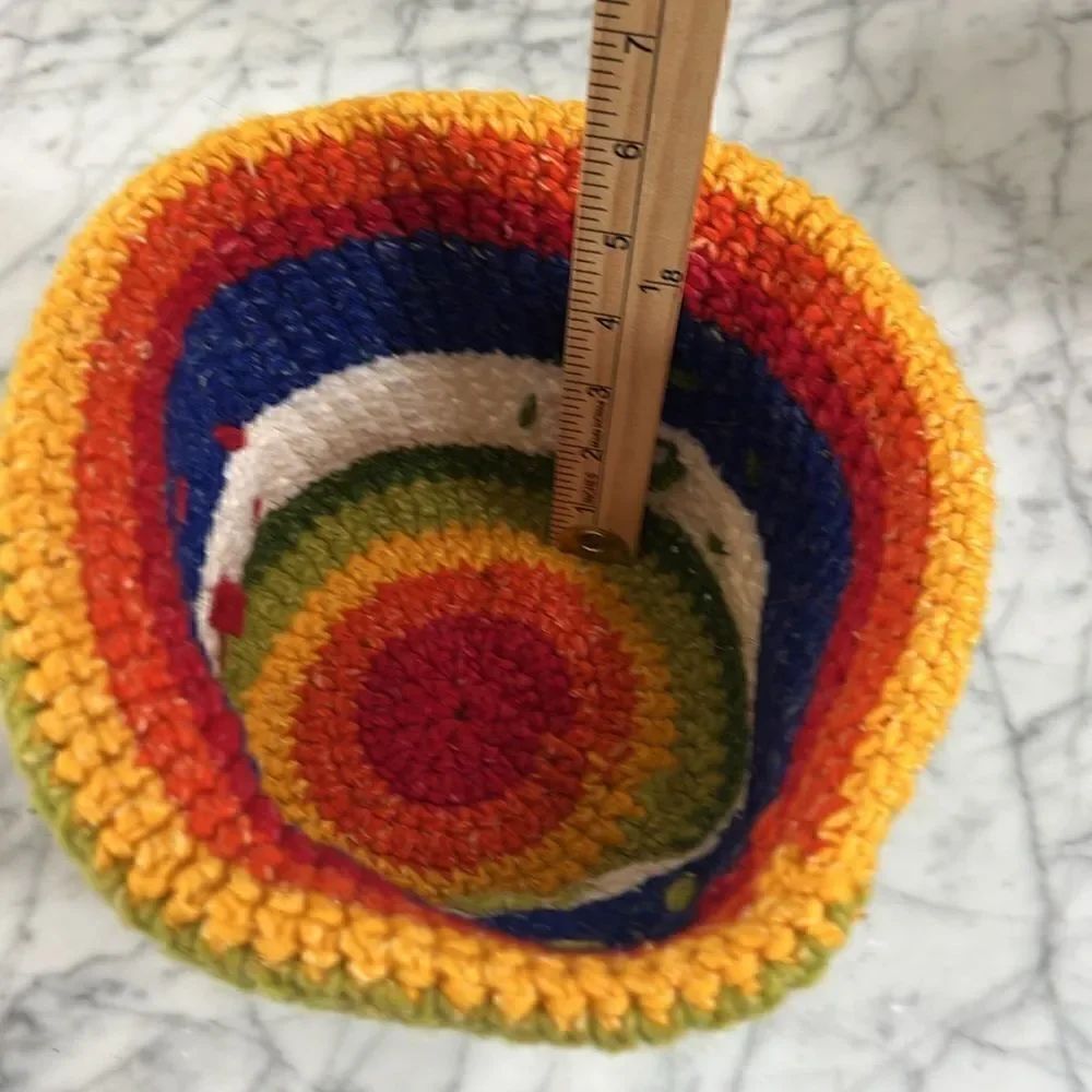 Handmade Rasta Floral Colorful Beanie OS - Picture 6 of 7